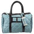 Journee Collection Women's Chocolate Quilted Stud Detail Satchel