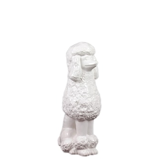 Urban Trends Collection Antique White Ceramic Poodle