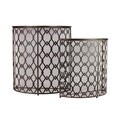 Urban Trends Collection Metal Half Table (Set of 2)