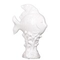 Urban Trends Collection 15-inch White Ceramic Fish