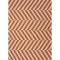 Handmade Flat Weave Stripe Red/ Orange Wool Rug (2' x 3')