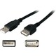 AddOn 4.57m (15.00ft) USB 2.0 (A) Male to Female Black Active Extensi