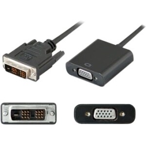 AddOn 20.00cm (8.00in) DVI-D Single Link (18+1 pin) Male to VGA Femal