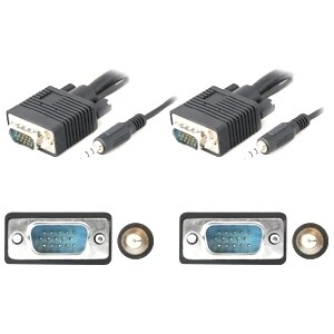 AddOn 9.14m (30.00ft) VGA Male to Male Black Cable