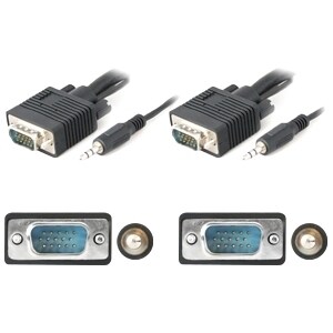 AddOn 15.24m (50.00ft) VGA Male to Male Black A/V Cable