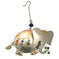 Handcrafted Cheerful Elephant Mixed Metals Ornament (Thailand)