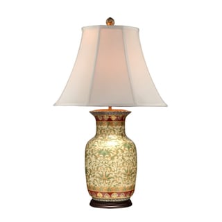 Empress Pattern Round Table Lamp