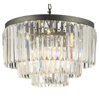 Find Cheap Price Odeon Crystal Glass Fringe 3-tier Chandelier