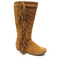 Blue Women's 'Gena' Tan Fringe Accented Boots