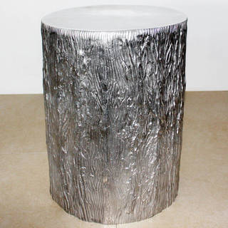 15-inch Diameter x 20 inches High Matte Finished Recycled Aluminum Tree Stump (Thailand)