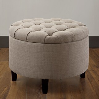 Sahsa Beige Ottoman