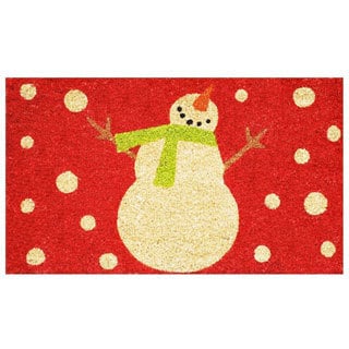 Great Prices Holiday Snowman Coir Door Mat with Vinyl Backing (17 x 29)