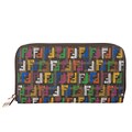 Fendi Women's 'Forever-Techno' Multicolored Zucchino Print Continental Wallet