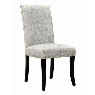 See Reviews Ash Grey Nailhead Accented Side Chairs (Set of 2)