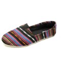 Blue Women's 'Timmy' Patterned Black Flats