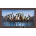 'City Light' Hand-painted Canvas Art