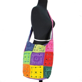 Multi Colored Patchwork Cross Body Bag (India)