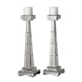'Alanna' Mirror Candle Holders (Set of 2)