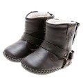 Little Blue Lamb Handmade Brown Natural Leather Walking Boots