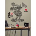 Mickey & Friends Typography Mickey Mouse Peel & Stick Giant Wall Decal