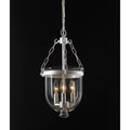 Bell Jar Satin Nickel Lantern Chandelier