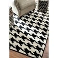 Rug Collective Houndstooth Black / Ivory Rug