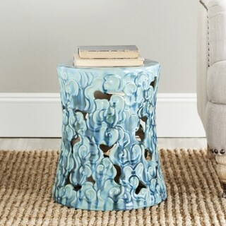 Safavieh Paradise Cloud Blue Ceramic Garden Stool