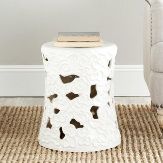 Safavieh Paradise Cloud White Ceramic Garden Stool