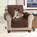 Soft Suede Chocolate Waterproof Chair Protector 