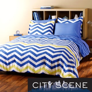 City Scene Zig Zag 7-piece Bed in a Bag with Sheet Set