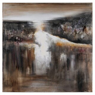 Lecavalier 'Waterfalls' Hand Painted Canvas