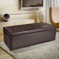 Christopher Knight HomeAbigail Brown Leather Storage Ottoman