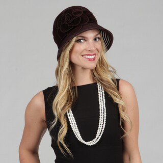 Swan Women's Velvet Cloche Packable Hat