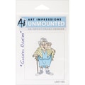 Art Impressions Golden Oldies Cling Rubber Stamp-Flo