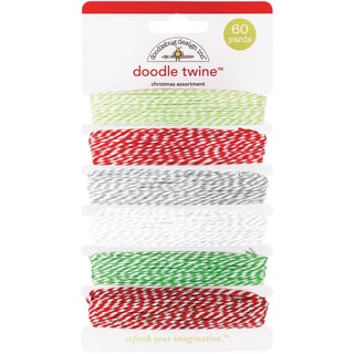 Doodle Twine Assorment Pack 60yds-Christmas