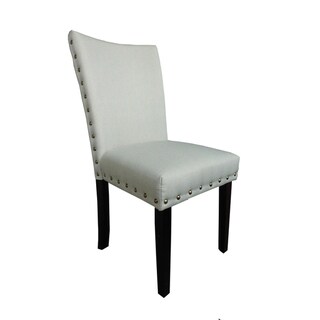 Classic Creamy Beige Parson Dining Chairs (Set of 2)