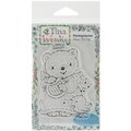 Stampavie Tina Wenke Clear Stamp-Angel Bear 3-1/2"