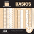Basics/Kraft Multi-Pack Paper 12"X12" 22/Sheets-6 Dbl-Sided Designs/2ea + 10 Cardstocks
