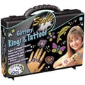 Glittery Rings And Tattoos Kit