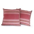 Set of 2 Cotton 'Royal Red' Cushion Covers (Thailand)