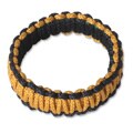 Handcrafted Polyester 'Queen Amina in Gold and Navy' Bracelet (Ghana)