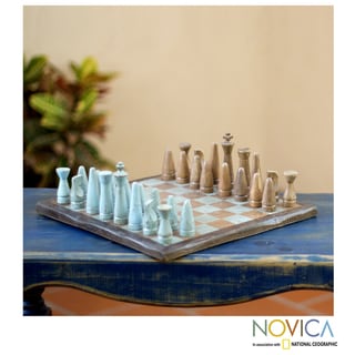 Pinewood 'Evening on the Ranch' Chess Set (Mexico)