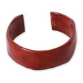 Leather 'African Brown' Cuff Bracelet (Ghana)