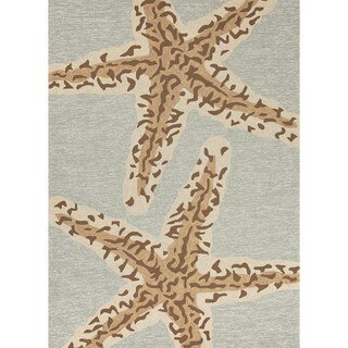 Coastal Blue Indoor/ Outdoor Rug (2' x 3')