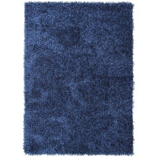 Blue Solid Shag Rug (7'6 x 9'6)