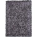 Gray/ Black Solid Shag Rug (3'6 x 5'6)