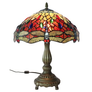 Tiffany Style Dragonfly Table Lamp