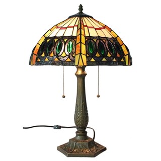 Tiffany Style Jeweled Table Lamp