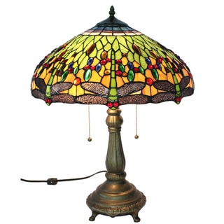 Tiffany Style Dragonfly Table Lamp