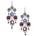ABS by Allen Schwartz CZ Drama Multi Chandelier Earrings